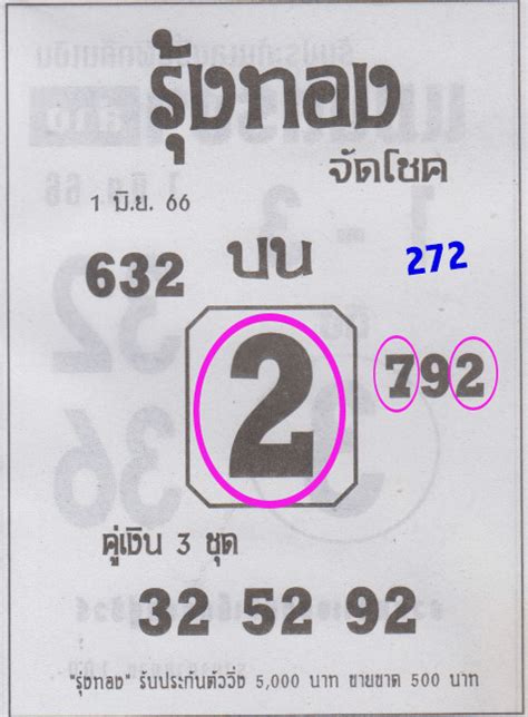 Thai Lottery 3up Single Digit .
